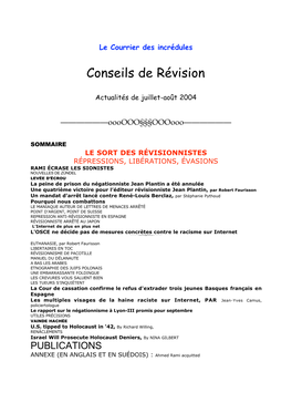 Conseils De Révision