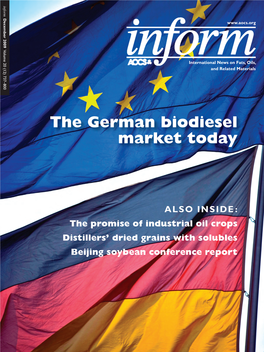 The German Biodiesel Market Today