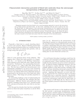 Characteristic Interaction Potential of Black Hole Molecules from The