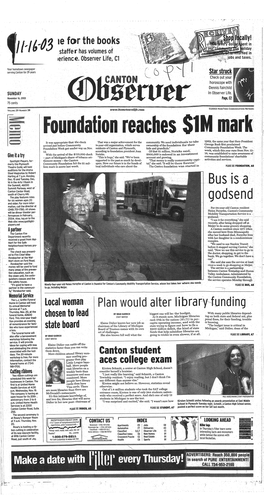 Canton Observer for November 16, 2003