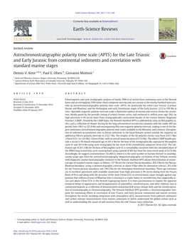 Astrochronostratigraphic Polarity Time Scale (APTS) for the Late Triassic and Early Jurassic from Continental Sediments and Correlation with Standard Marine Stages