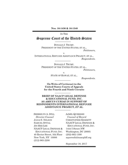 Amicus Brief in Support Of