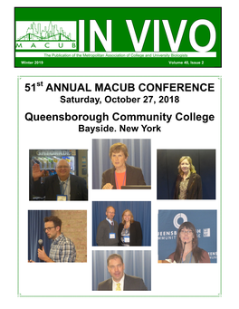 51 ANNUAL MACUB CONFERENCE Queensborough Community College