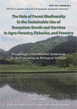 Biodiversity of Plantation Forests and Its Relevance for Ecosystem Functioning 62 Eckehard G