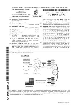 WO 2017/184227 A2 26 October 2017 (26.10.2017) W !P O PCT