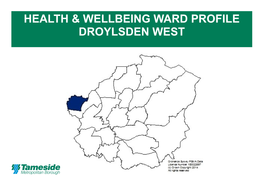 Health & Wellbeing Ward Profile Droylsden West