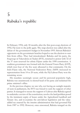 Rabuka's Republic