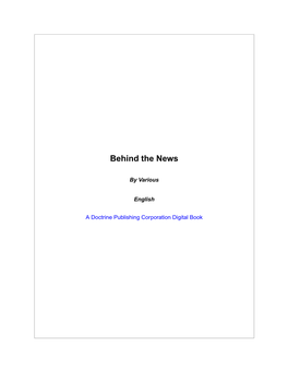 Behind the News