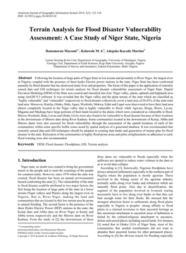 DEM, Flood Disaster, Floodplains, GIS, Terrain Analysis