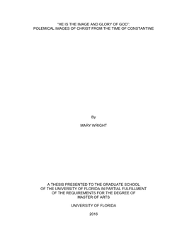 University of Florida Thesis Or Dissertation Formatting