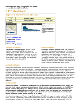 Grand Enchantment Trail Guide