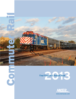 2013Program & Budget Book Commuter Rail Commuter