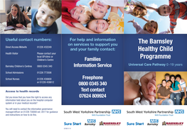 The Barnsley Healthy Child Programme