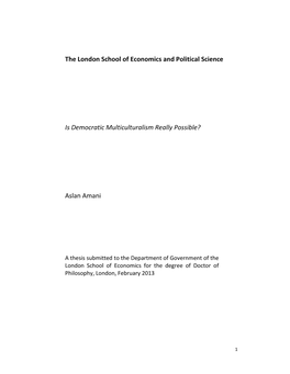 The London School of Economics and Political Science Is Democratic