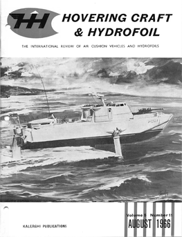 Hovering Craft & Hydrofoil Magazine August 1966 Volume 5 Number 11