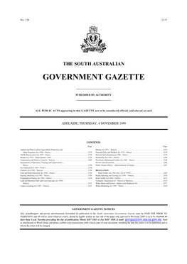 Government Gazette