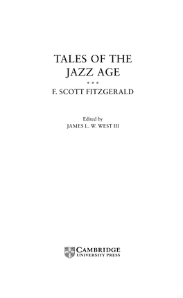 Tales of the Jazz Age *** F