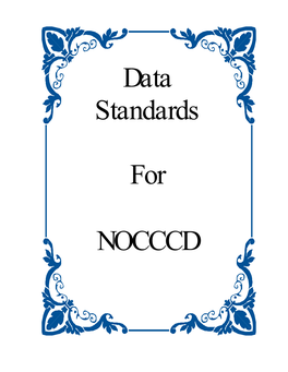 Data Standards for NOCCCD