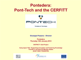 Pontedera: Pont-Tech and the CERFITT