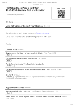 Black People in Britain 1750-1950: Racism, Riot and Reaction | University of Stirling