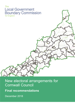 Final Recommendations for Cornwall 81 Appendix B 88 Submissions Received 88 Appendix C 91 Glossary and Abbreviations 91