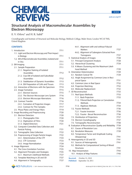 Structural Analysis of Macromolecular Assemblies by Electron Microscopy E