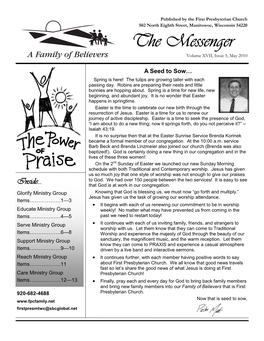 The Messenger Volume XVII, Issue 5, May 2010