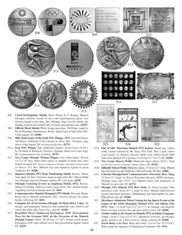 508. Cased Participation Medal. Steel, 49Mm, by F. Koenig. Munich Olympic Emblem, Wreath of Rays with Superimposed Spiral, Over German Legend in Two Lines