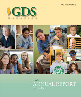 ANNUAL REPORT 2014-15 Volume 32 • Fall 2015