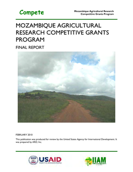 Compete MOZAMBIQUE AGRICULTURAL RESEARCH