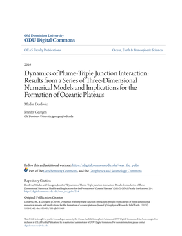 Dynamics of Plume-Triple Junction Interaction