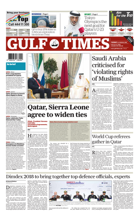 Qatar, Sierra Leone Agree to Widen Ties