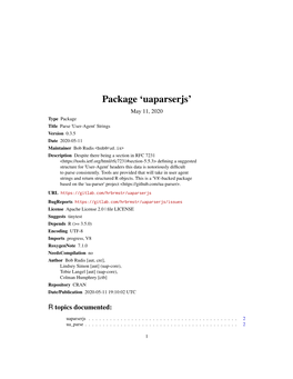 Package 'Uaparserjs'