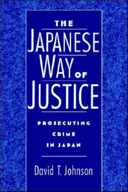 Prosecuting Crime in Japan