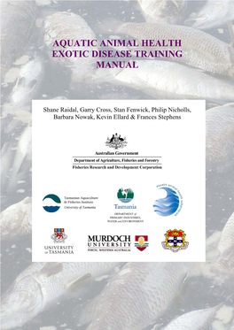 Aquatic Animal Health Exotic Disease Training Manual