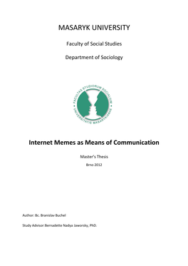 Internet Memes As Means of Communication