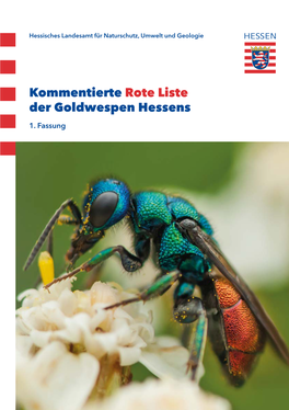 Kommentierte Rote Liste Der Goldwespen Hessens