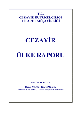 Cezayir Ülke Raporu