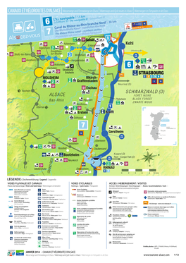 Canal Du Rhône Au Rhin Est Navigable De Stras- Bourg À Rhinau Sur 38 Km