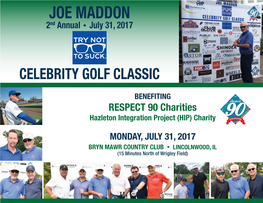 JOE MADDON 2Nd Annual • July 31, 2017