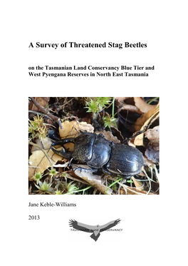 A Survey of Threatened Stag Beetles