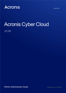 Acronis Cyber Cloud