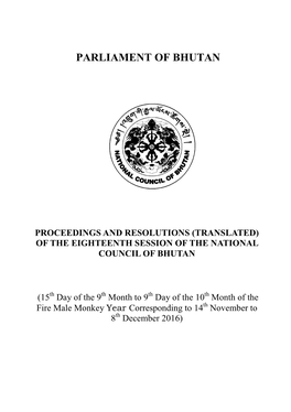 Rules of Procedure of the National Assembly Of