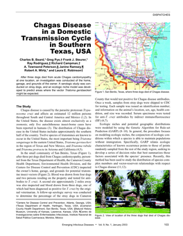 Chagas Disease in a Domestic Transmission Cycle in Southern Texas, USA Charles B