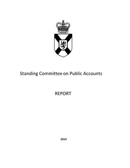 Standing Committee on Public Accounts REPORT