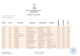 Registered Pharmacy List, August 2019