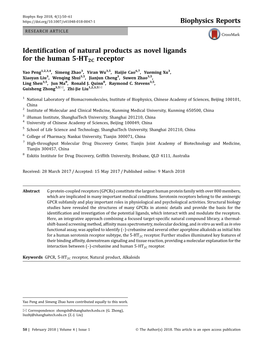 31. Identification of Natural Products As Novel Ligands for the Human 5-HT2C Receptor