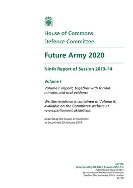 Future Army 2020