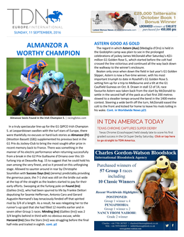 Almanzor a Worthy Champion