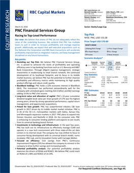 PNC Financial Services Group Equity Research